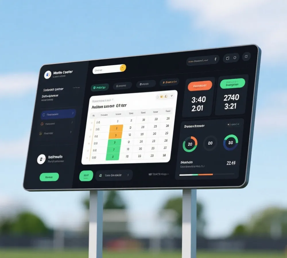 多项目赛事数据与赛程可视化展示